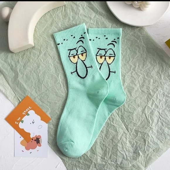 NEW SPONGEBOB SOCKS FIVE PACK - Picture 8 of 12